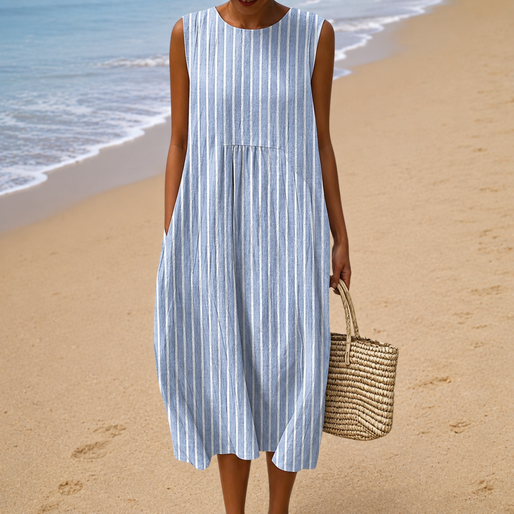 Anaïs | Robe Rayée Balnéaire